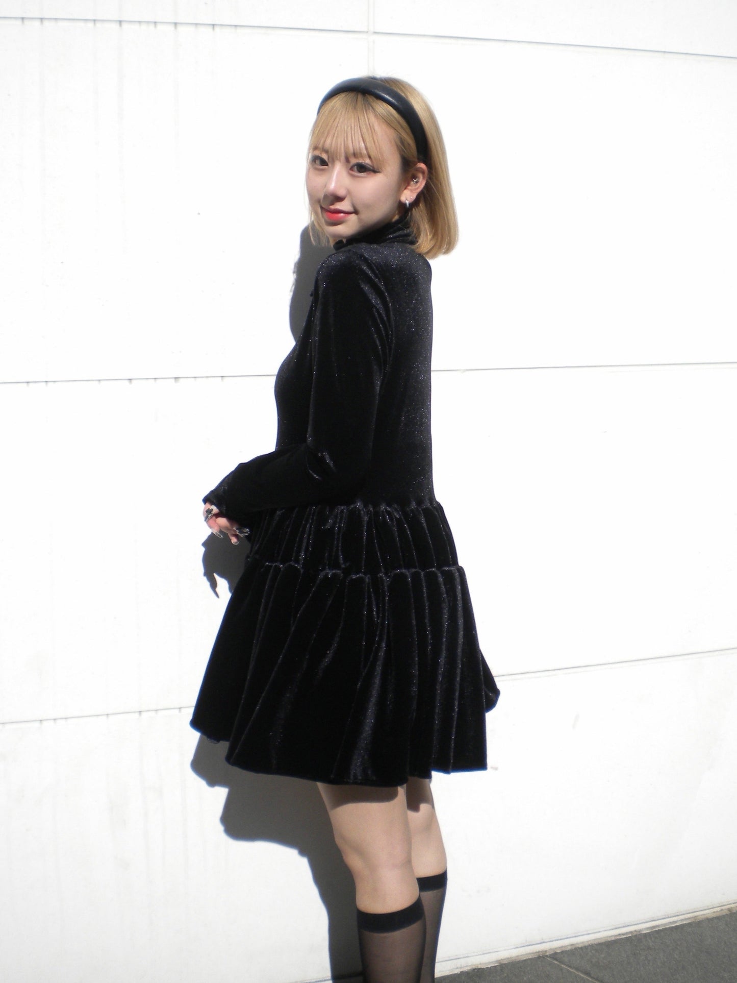 ベロアミニワンピース DPB68105