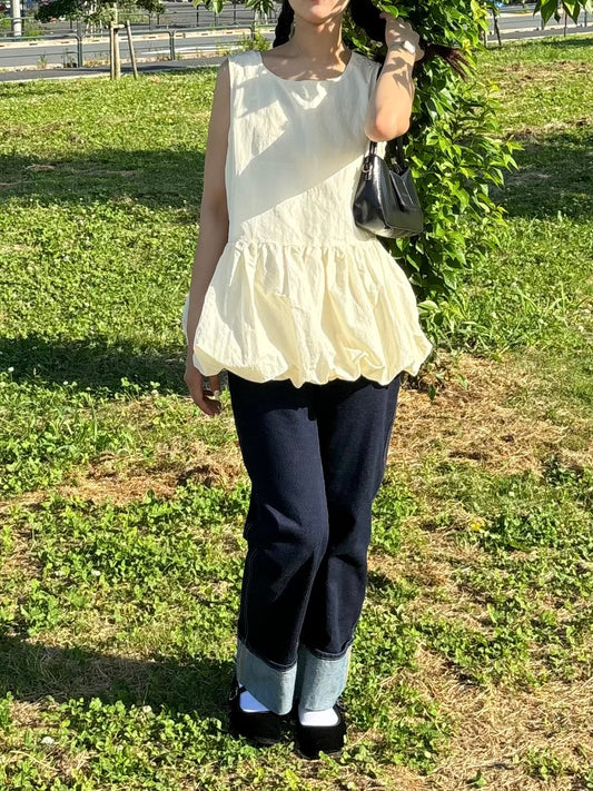 ホワイトボリュームワンピース DPB63079