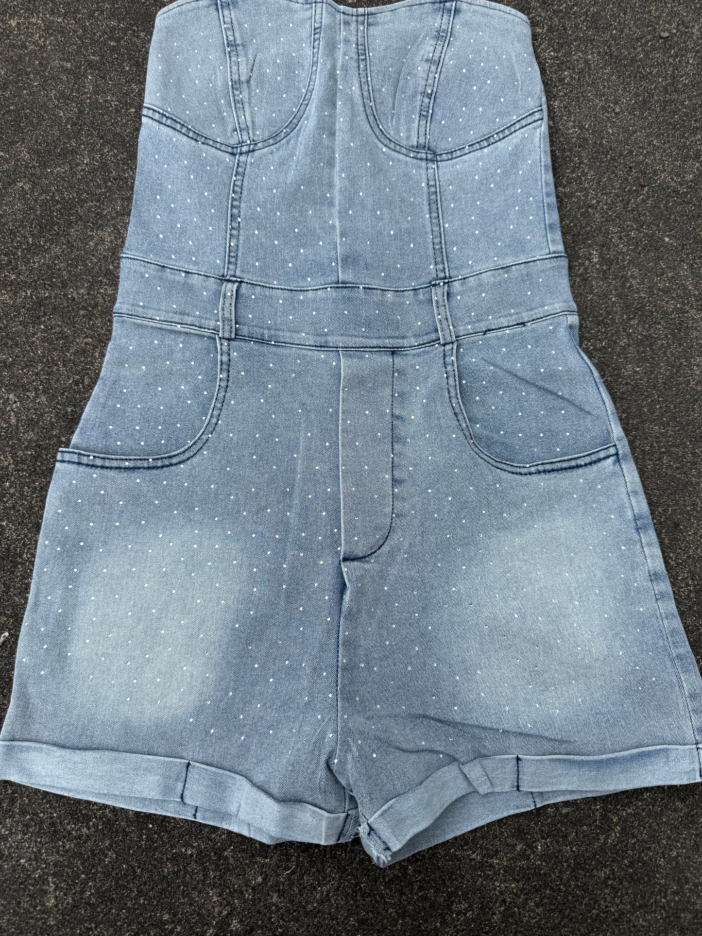 ラメデニムオールインワン DPB73369