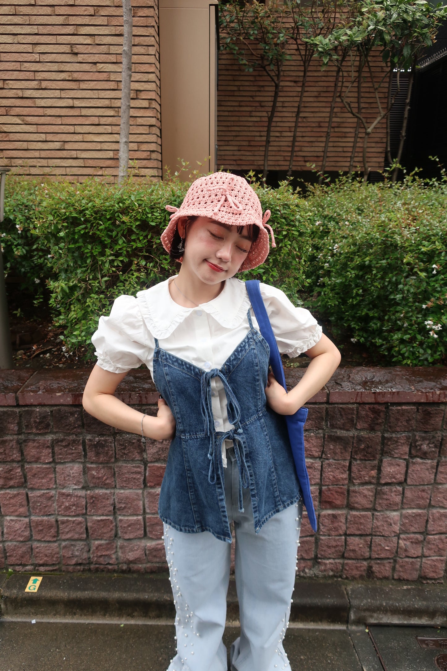 2wayデニムリボンビスチェ DPB76044