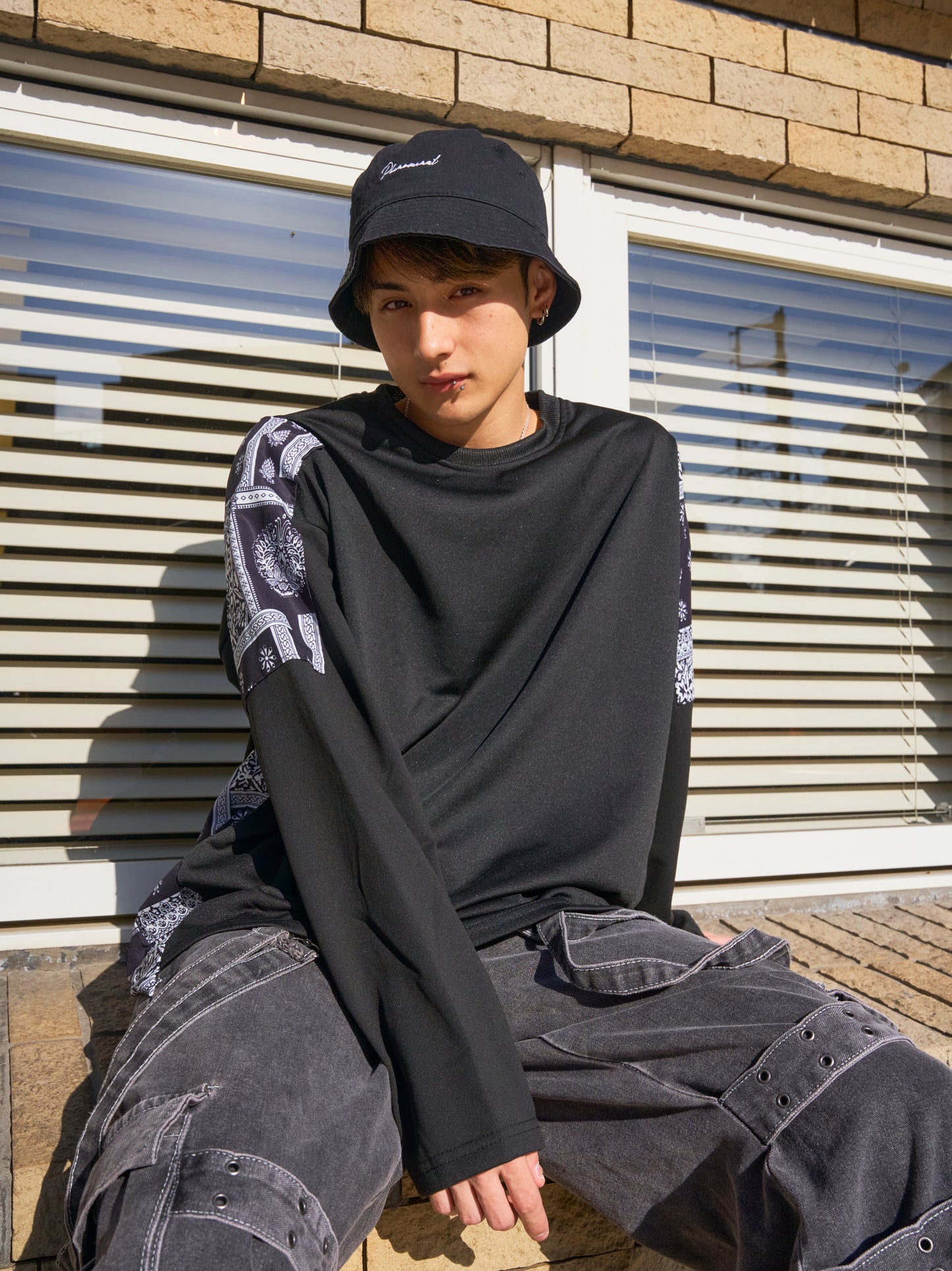 ペイズリーデザインTシャツ SPA08022