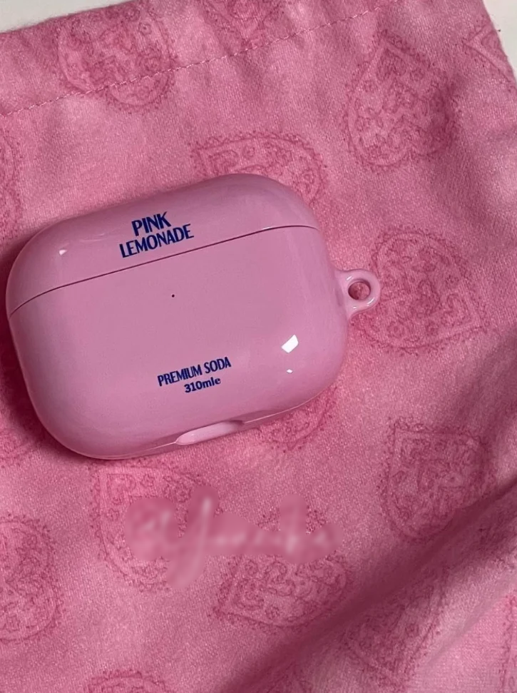 ロゴピンクairpodsケース CPA44010