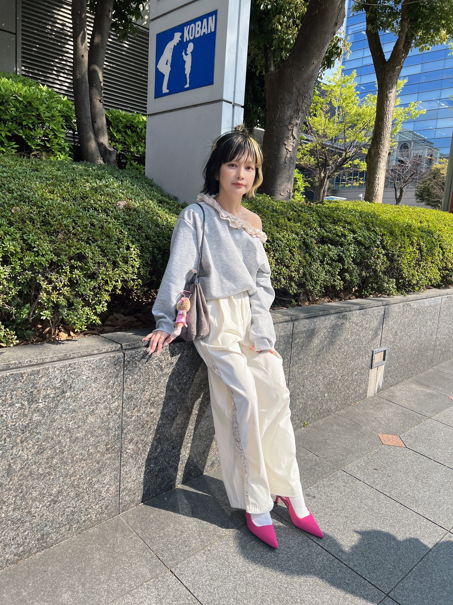 デザインカラーオフショルスウェット DPB79138