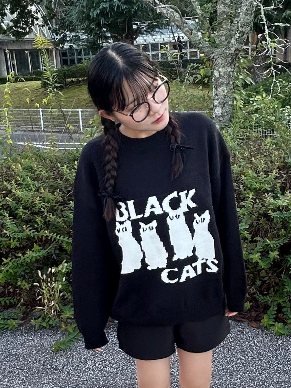 キャットブラックニット DPB82018