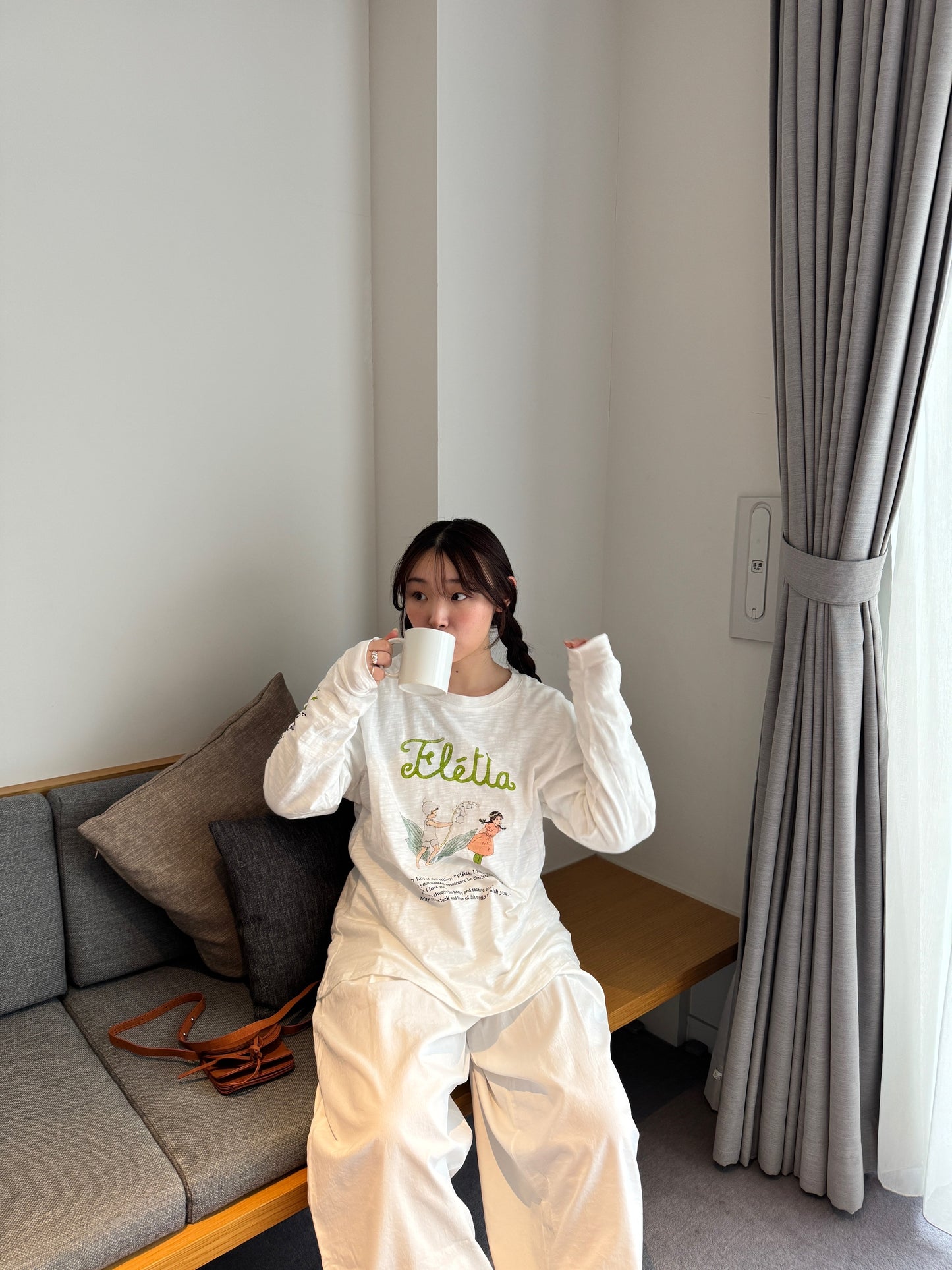 イラストプリントロングTシャツ DPB78131
