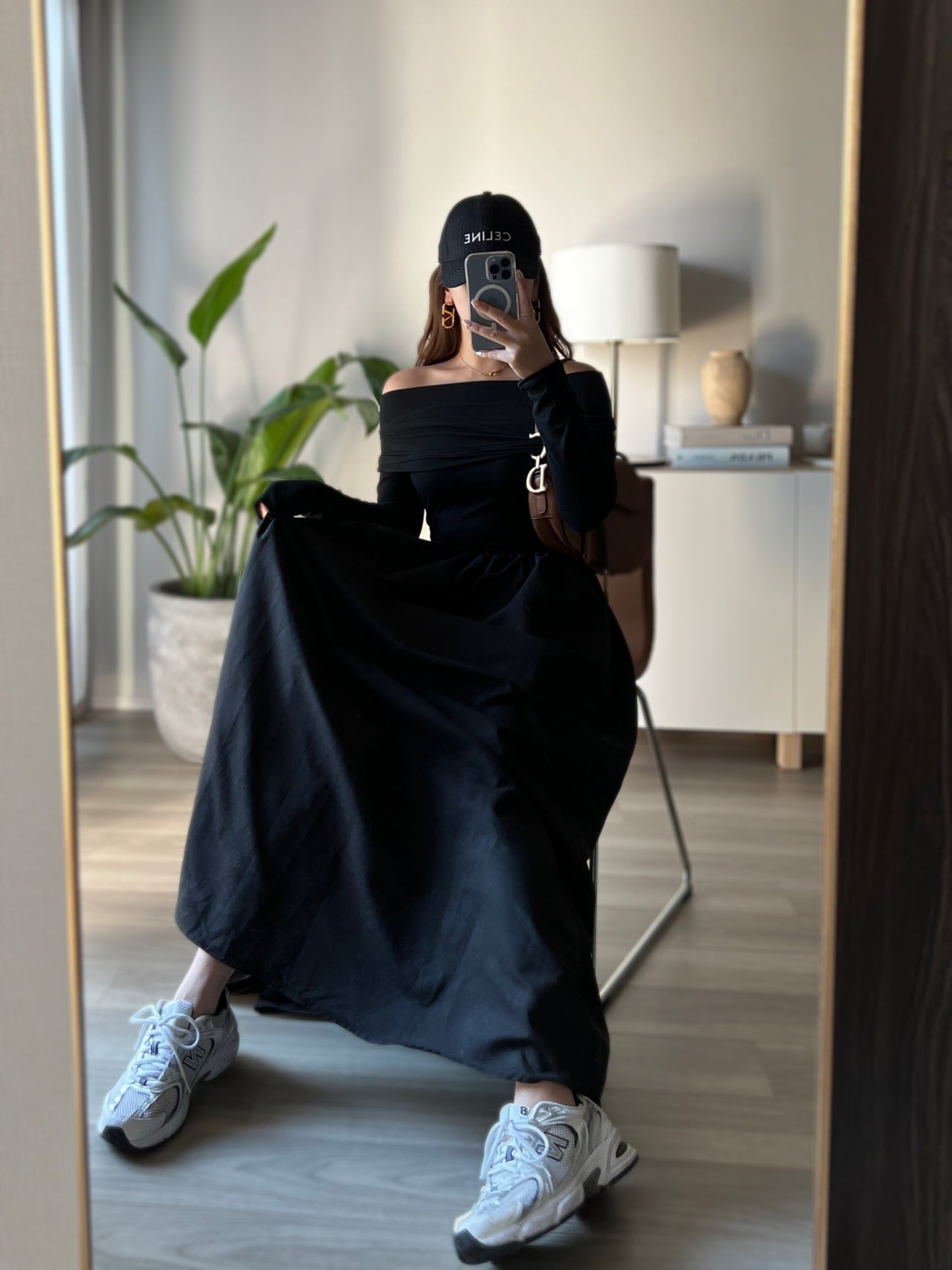 オフショルダーボリュームワンピース DPB56098