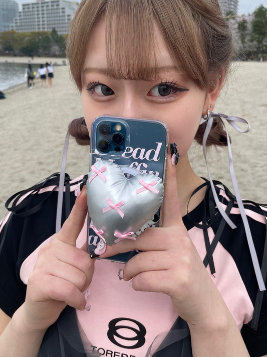 ハートリボンiPhoneケース DPB68058