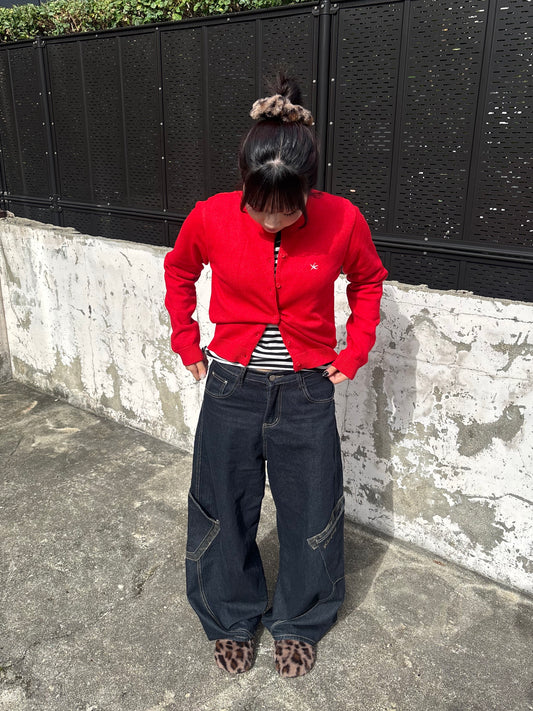 レオパードポイントデニムパンツ DPB89125