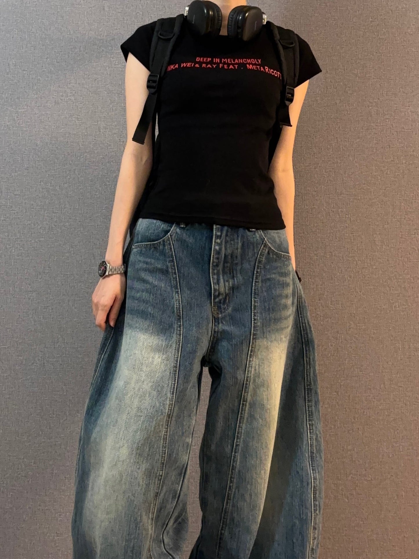 レッドレタリングTシャツ DPB88056