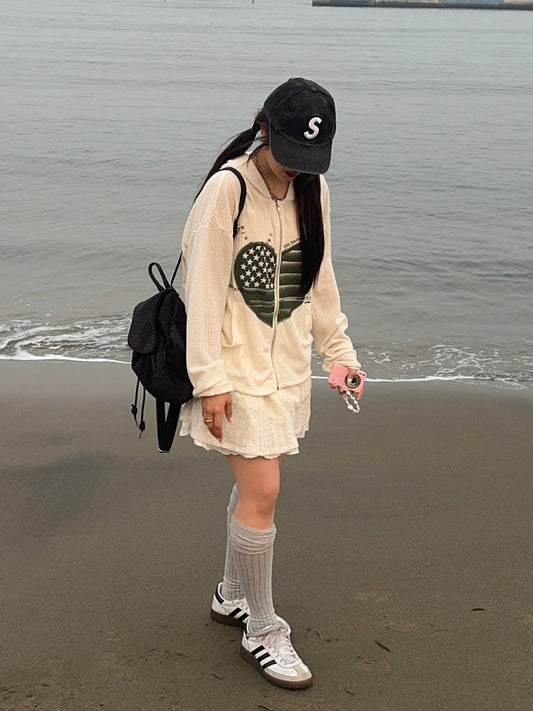 ワッフルハートパーカー DPB87044