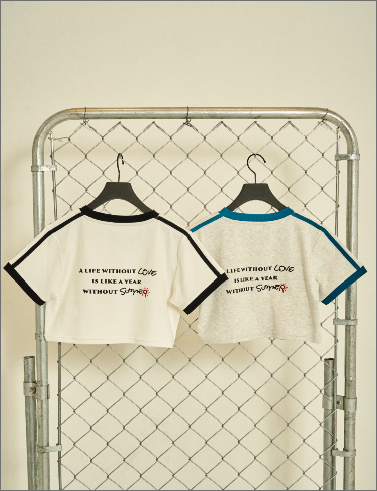 RiTyle CROPPED RINGER TEE