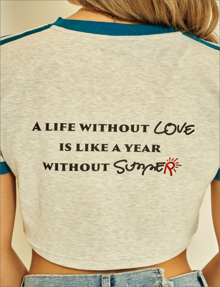 RiTyle CROPPED RINGER TEE