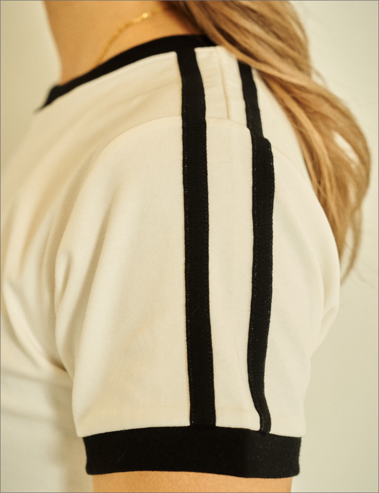 RiTyle CROPPED RINGER TEE