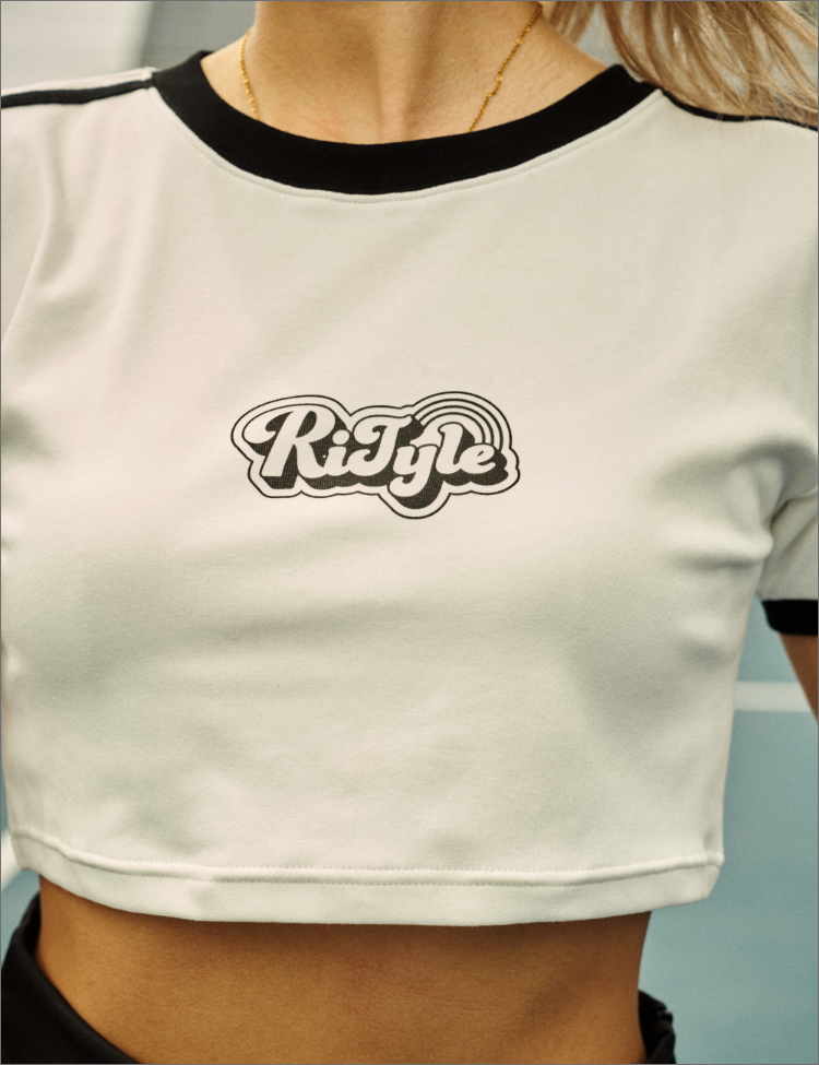 RiTyle CROPPED RINGER TEE