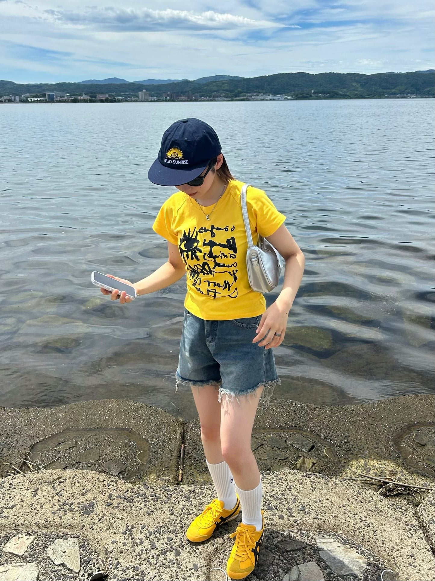 イエローロゴショートTシャツ DPA61384