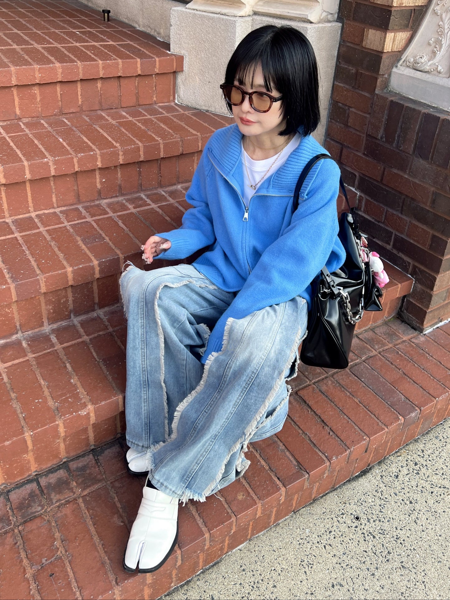 フリンジワイドデニムパンツ DPB79120