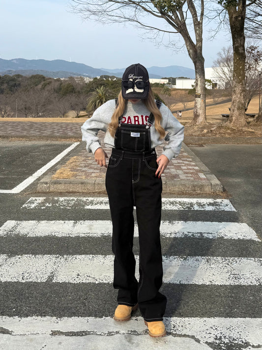 ブラックデニムサロペット DPB73568