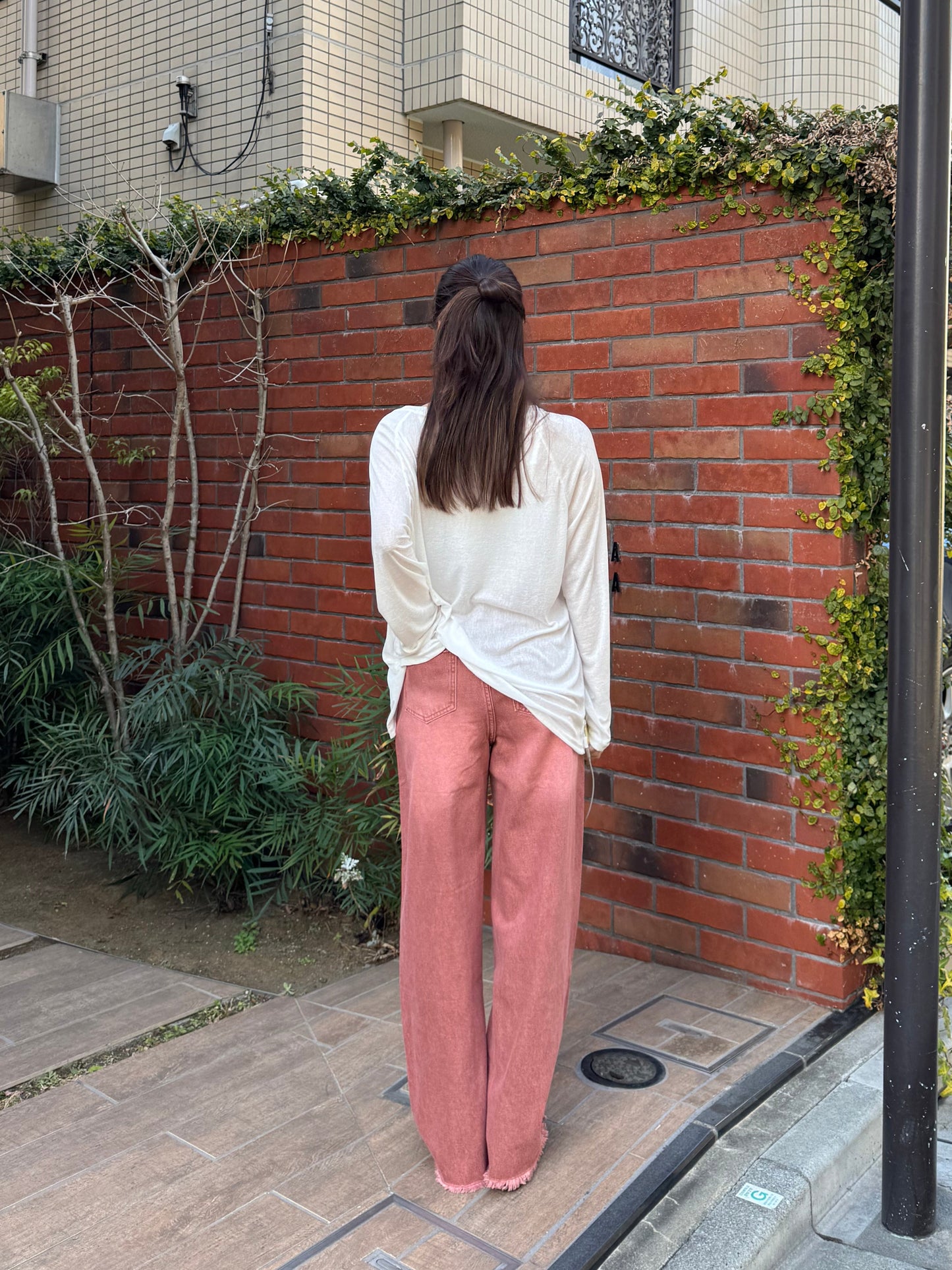 シースルーオーバーカットソー DPB47380