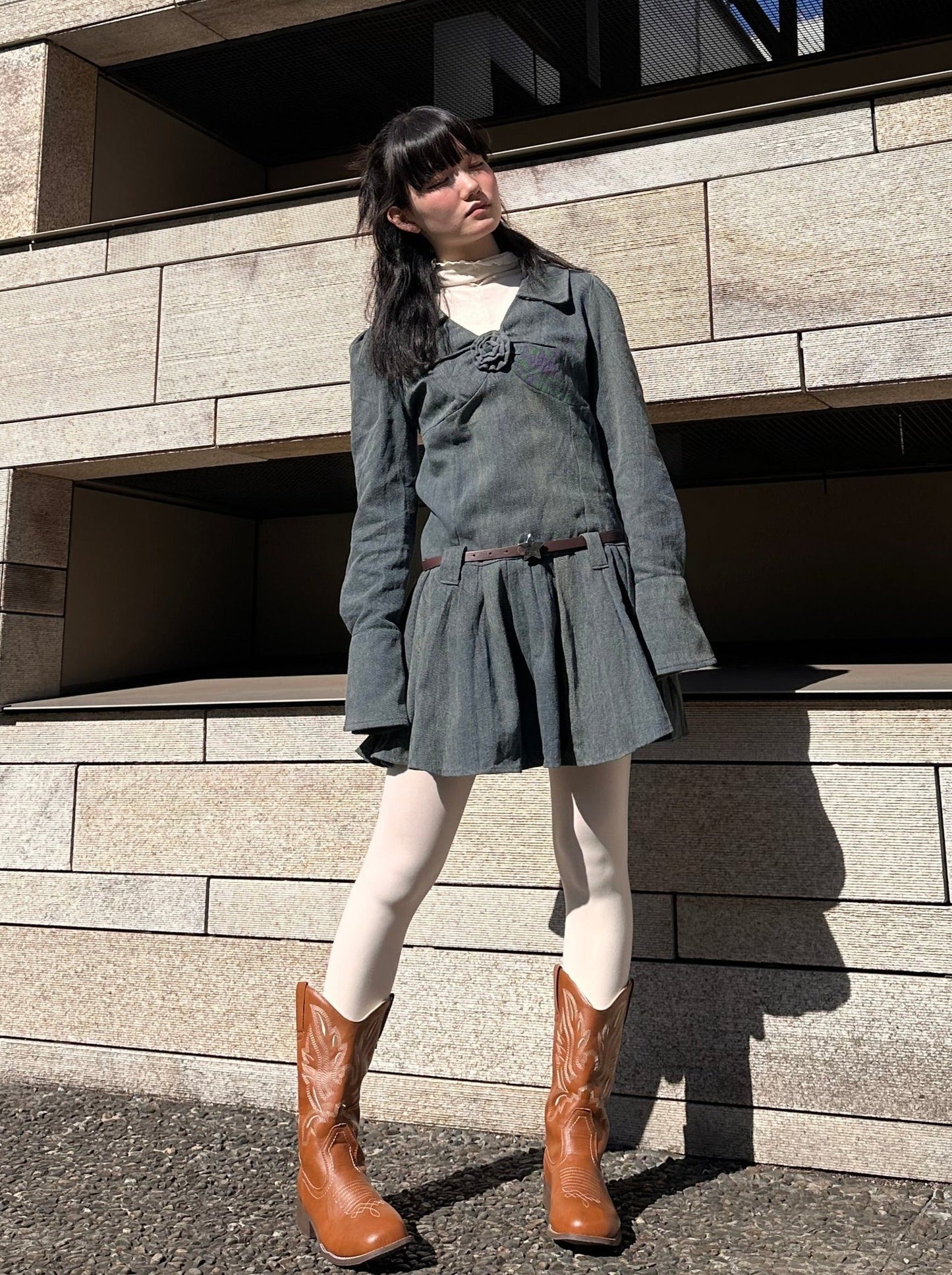 キャメルウエスタンブーツ DPA43332