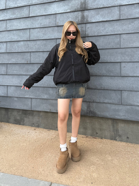 リバーシブルレオパードジャケット DPB73508