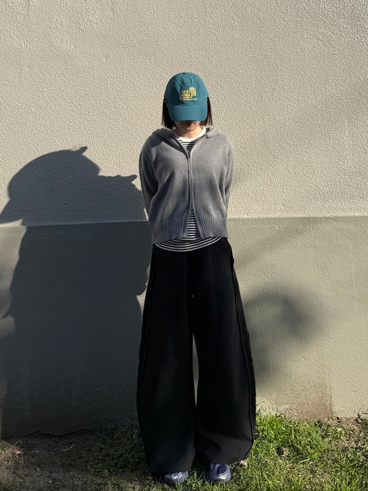 フード付きダブルジップニット DPB93087