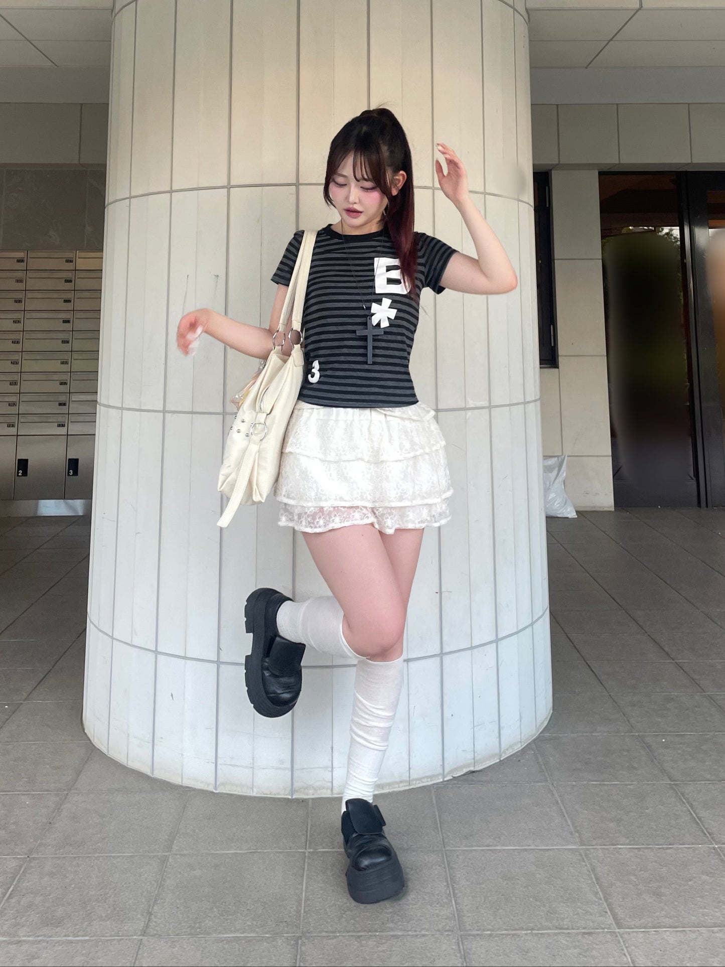 厚底ベルトローファー DPB74133