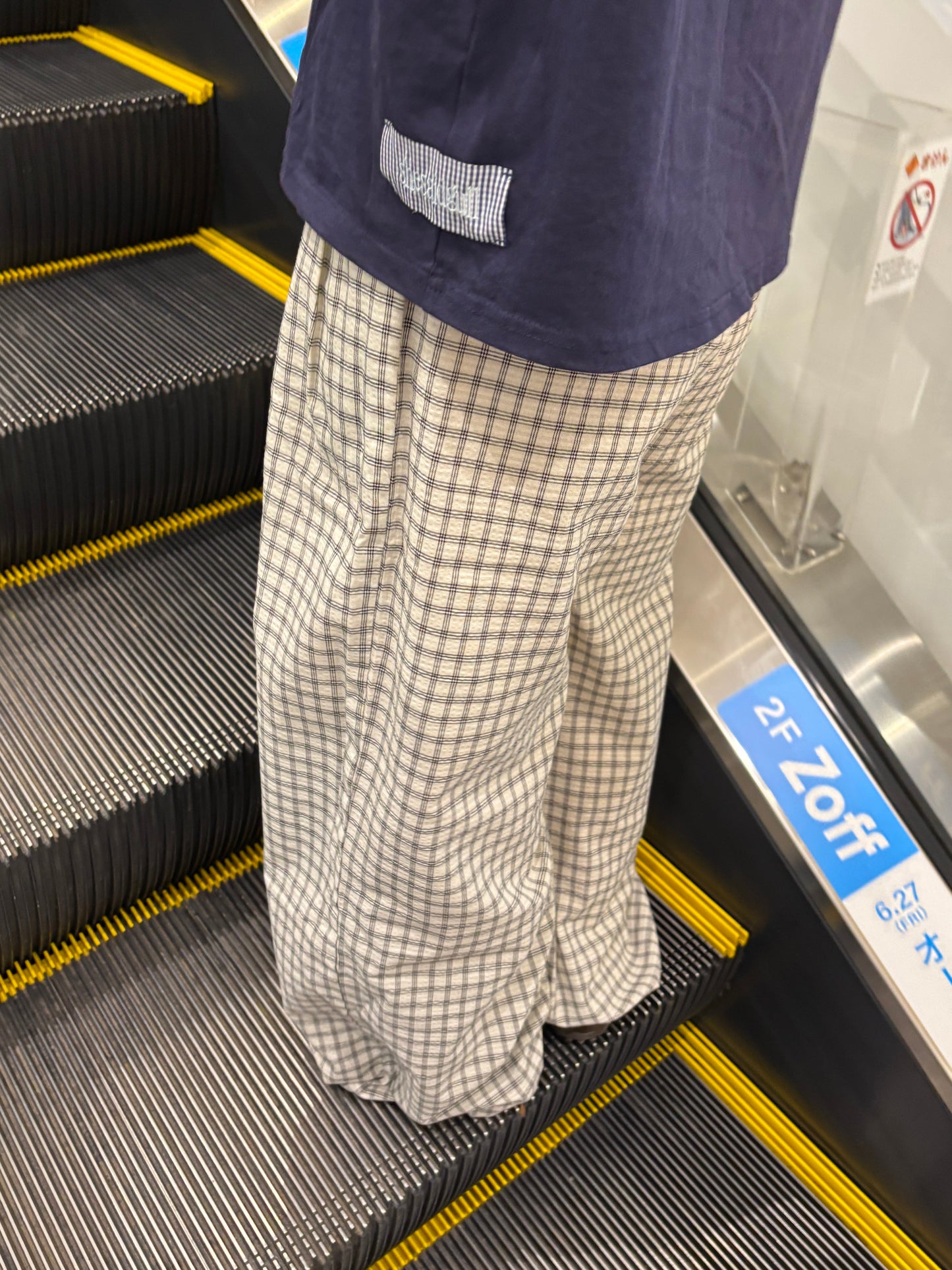 ウエストリボンチェックパンツ DPB84227