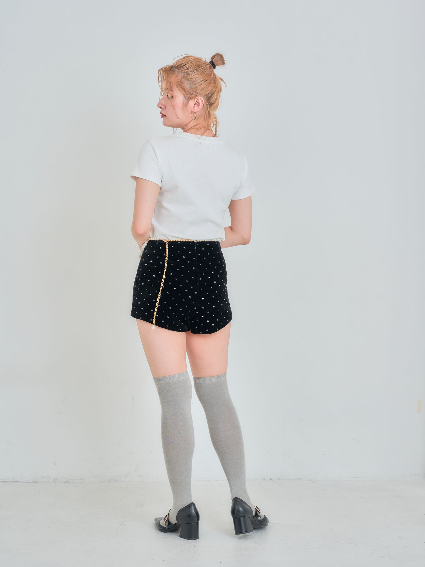 パールリボンラメTシャツ DPB75031