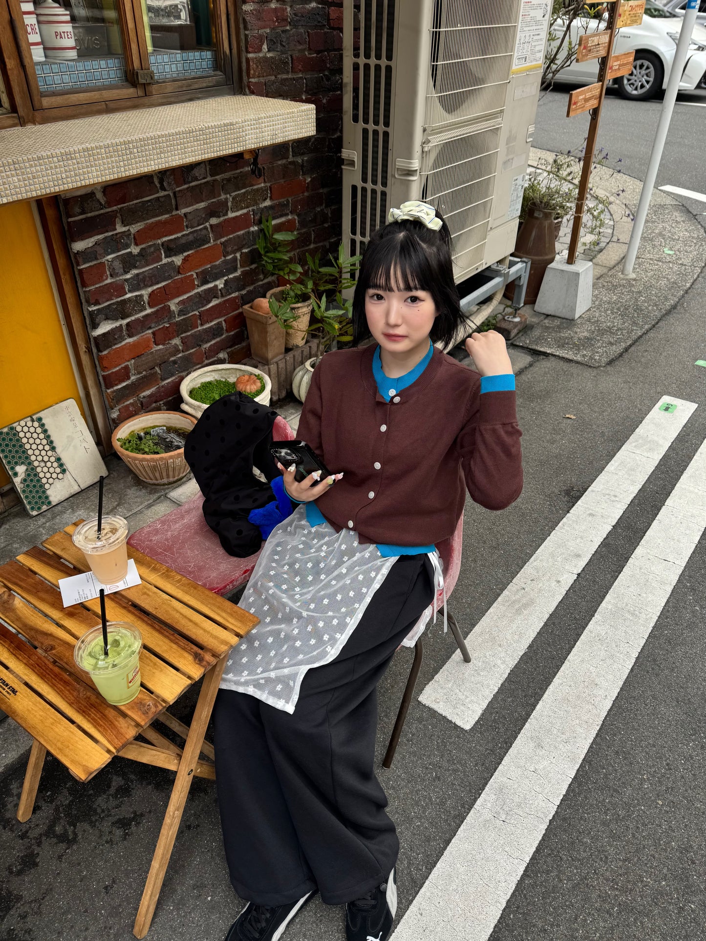 レイヤードライクカラーカーディガン DPB85088