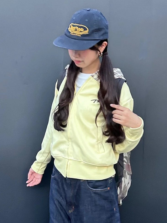 イエローチェックパーカー DPB92007