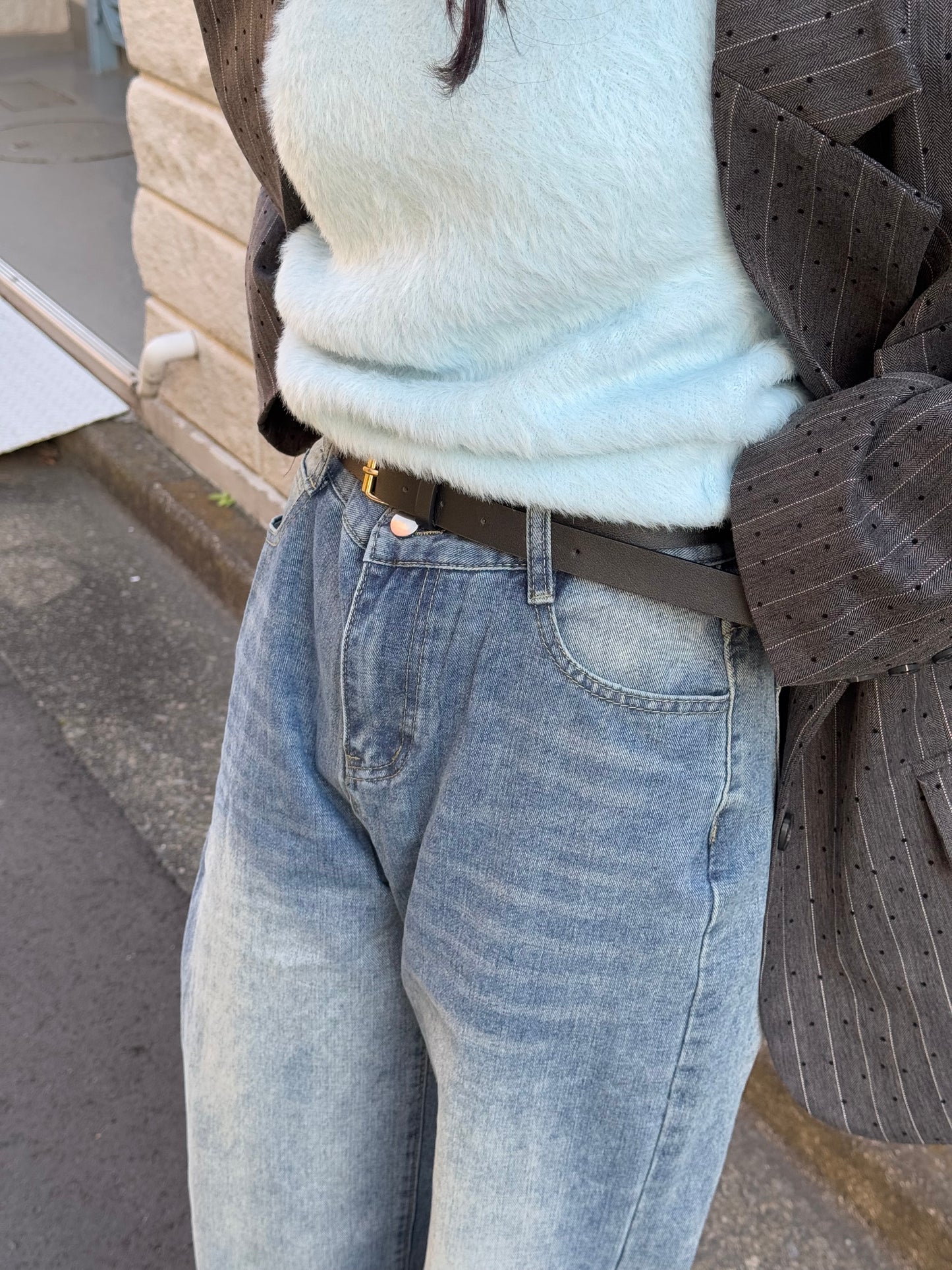 ウォッシュフレアデニムパンツ DPB47385