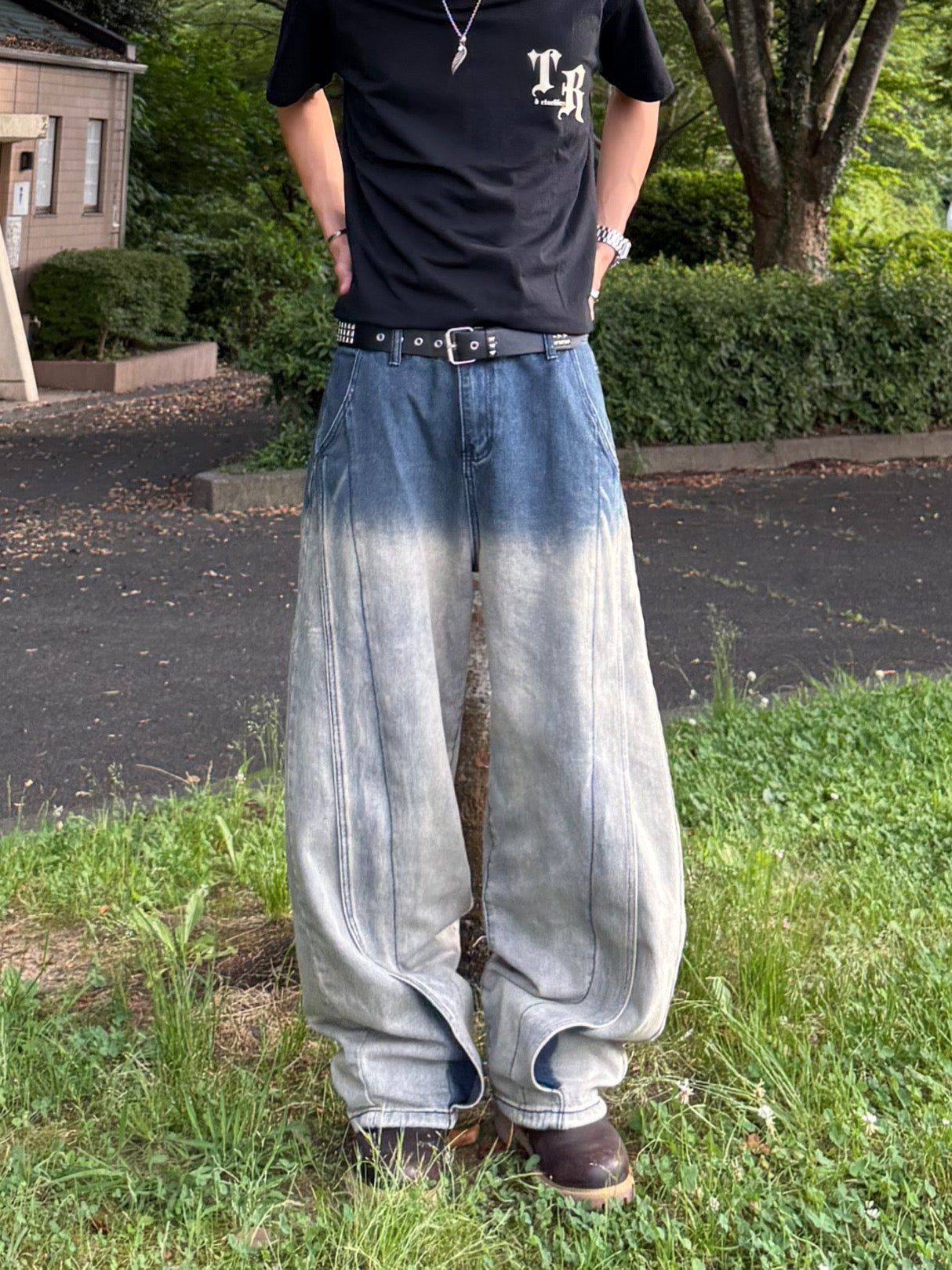 Kenshin_グラデーションバルーンデニムパンツ DPB73377