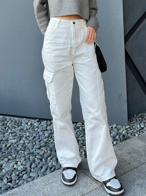 ホワイトカーゴパンツ DPA30306