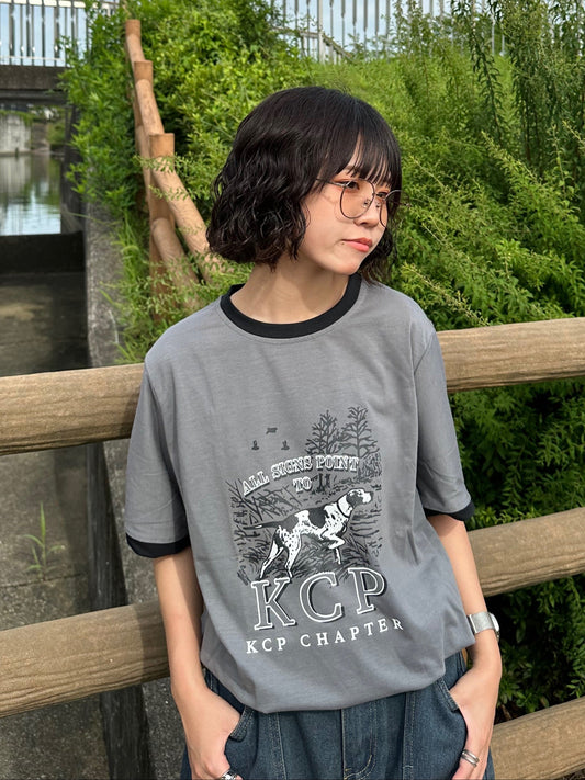 グレーリンガーTシャツ DPB70116