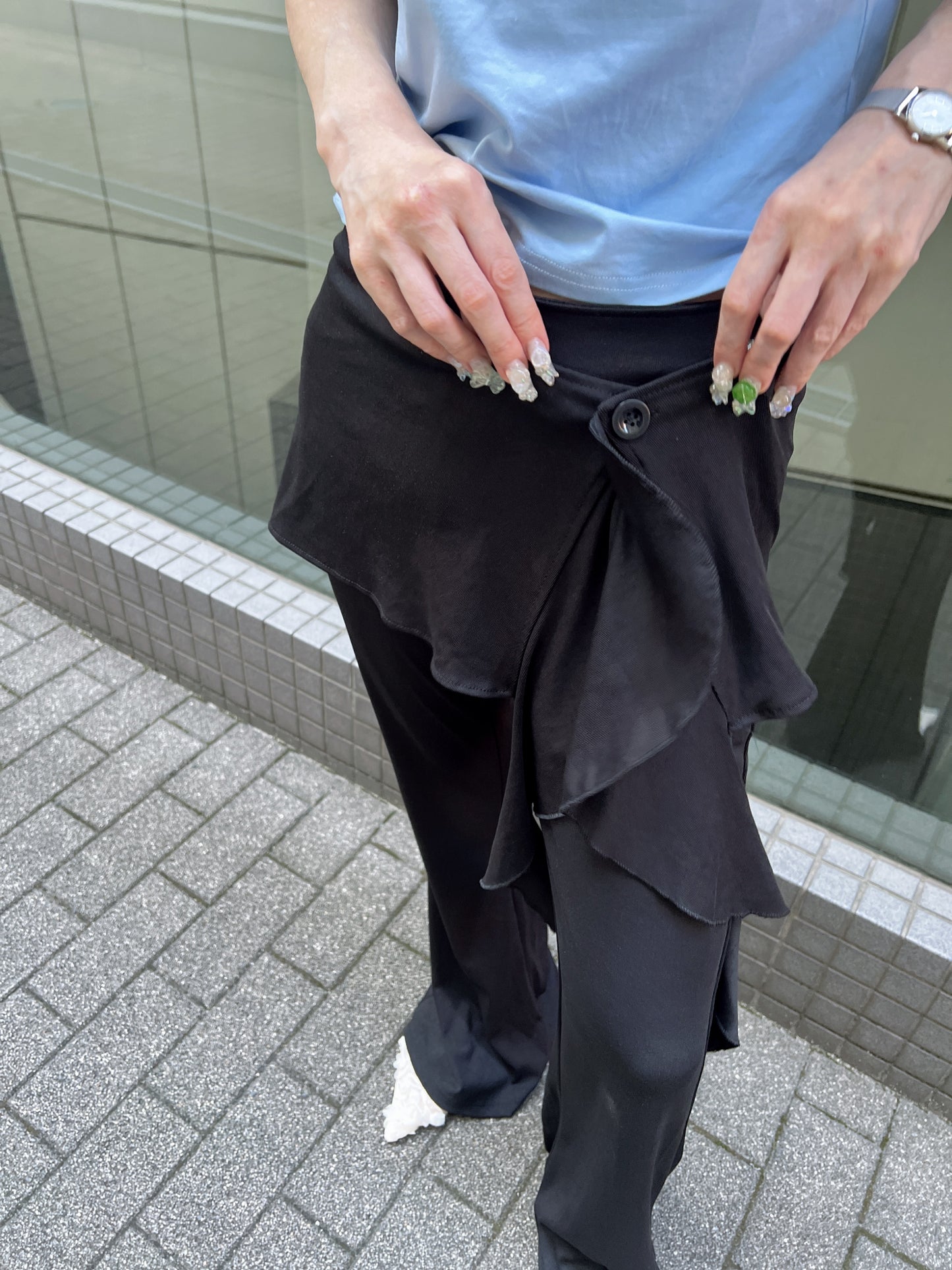 スカートレイヤードフレアパンツ DPB79163