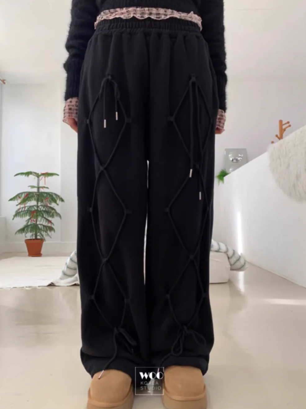 フロントリボンスウェットパンツ DPB71649