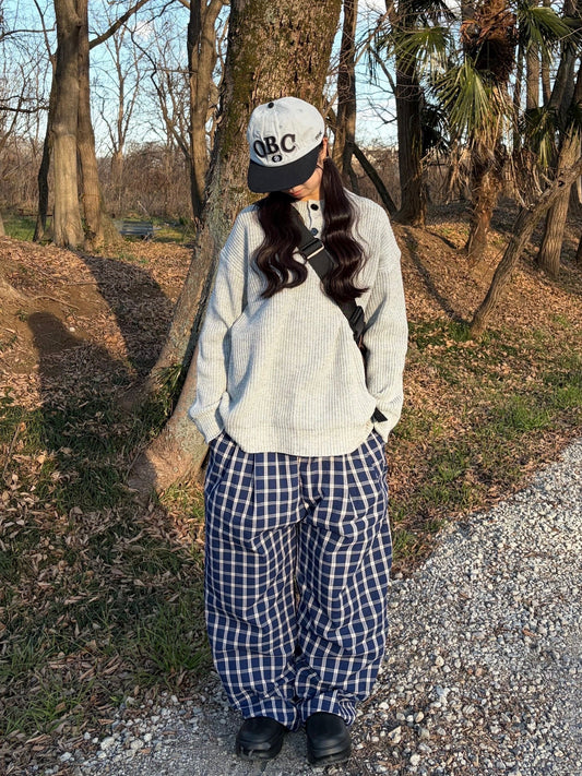 ミニマルヘンリーニットトップス DPB92113