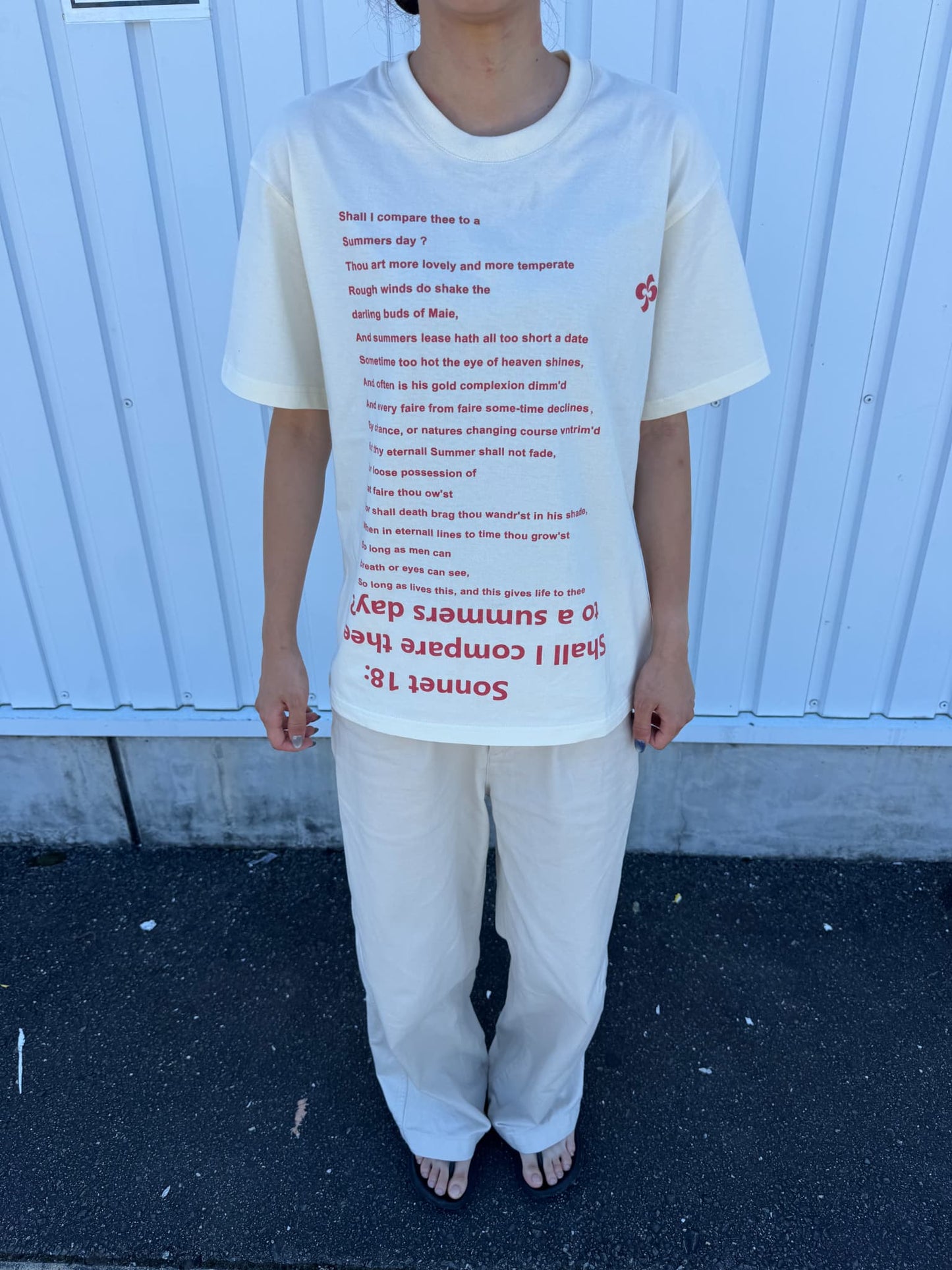 オーバーレタリングTシャツ DPC07047