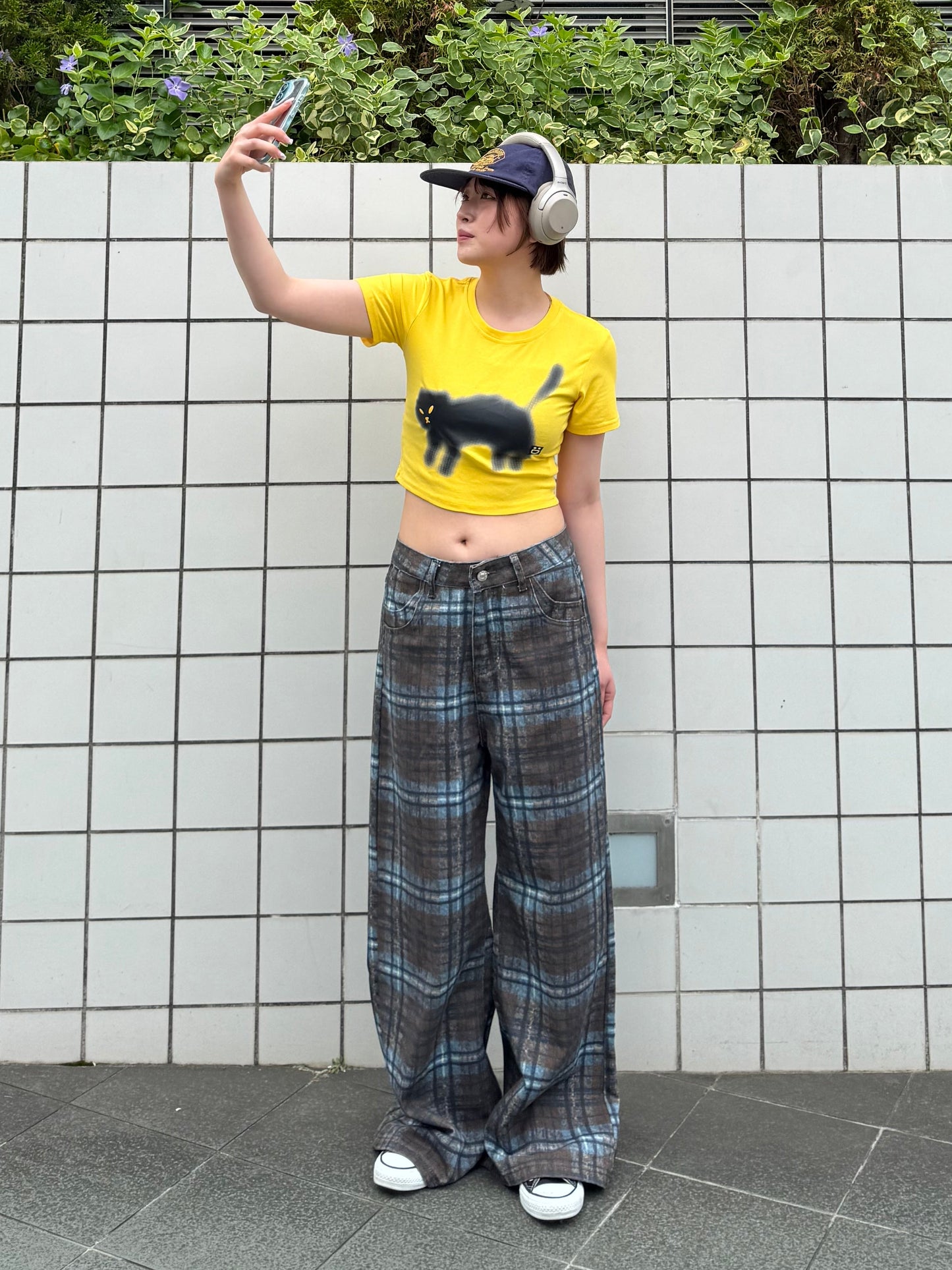 キャットプリントTシャツ DPB91117