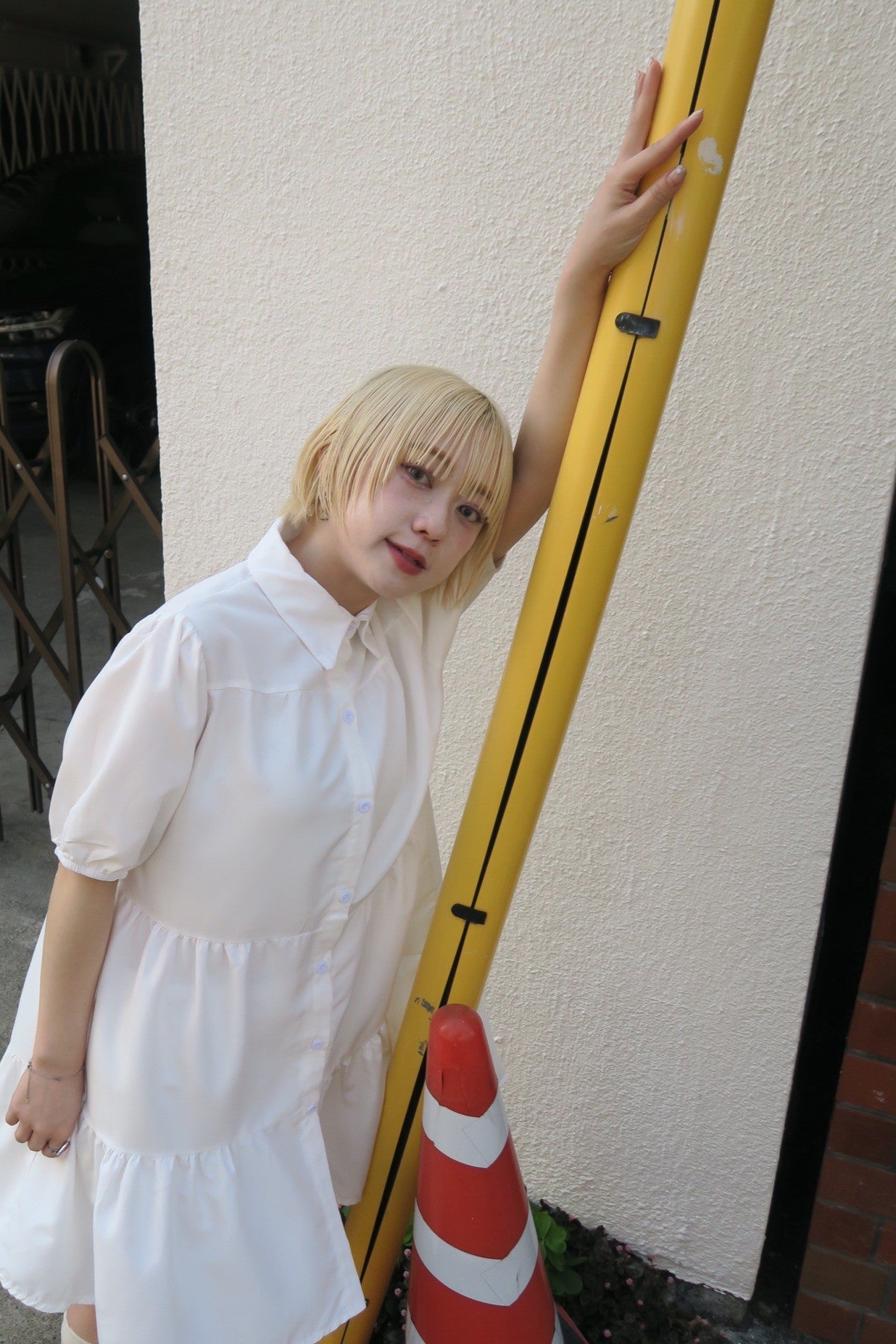 ギャザーシャツワンピース DPB76127