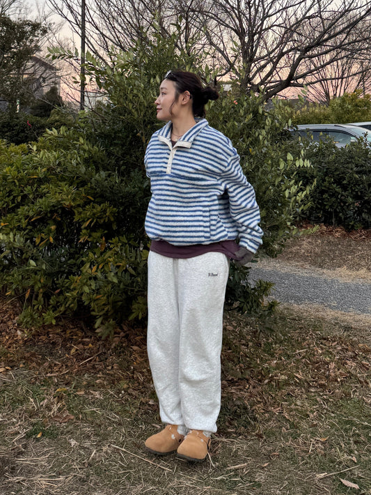 バイカラーボーダーボアフリース DPB78242