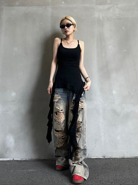 アシンメトリーフリルトップス DPB26559