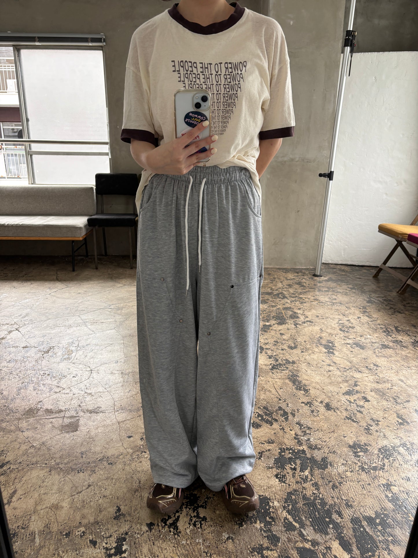 ダブルニーデザインスウェットパンツ DPB84175