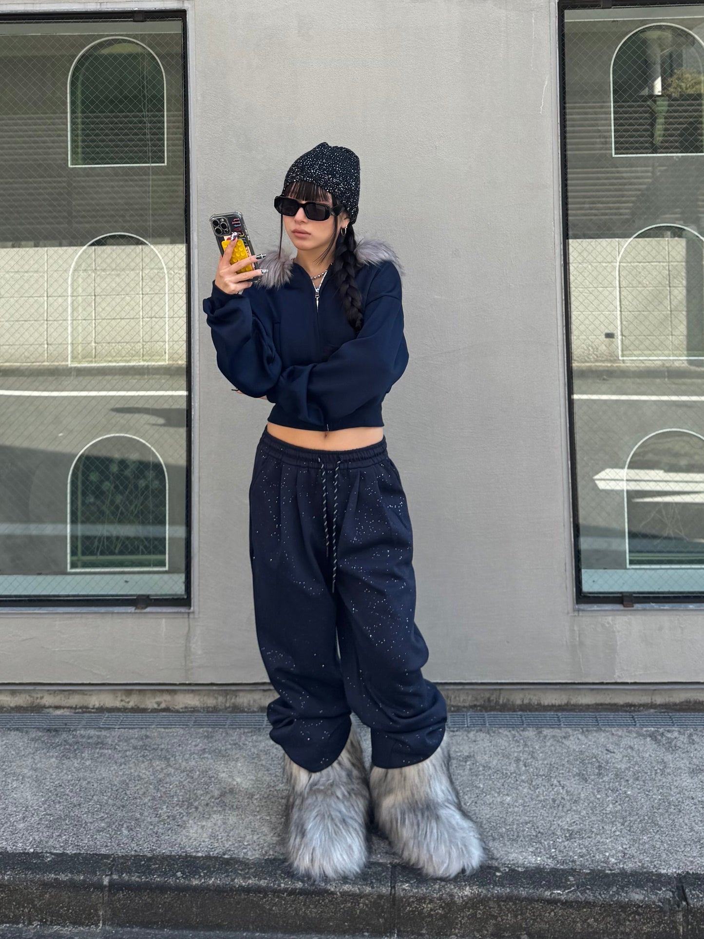 ウエストスリムファーパーカー DPB86141