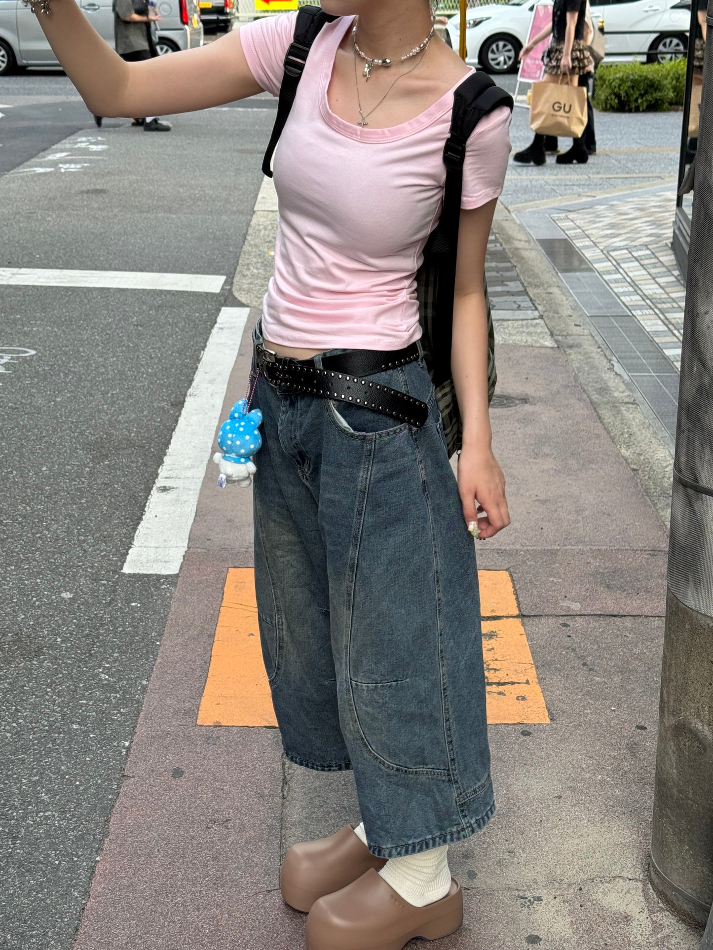 ラウンドネックピチTシャツ DPB85246