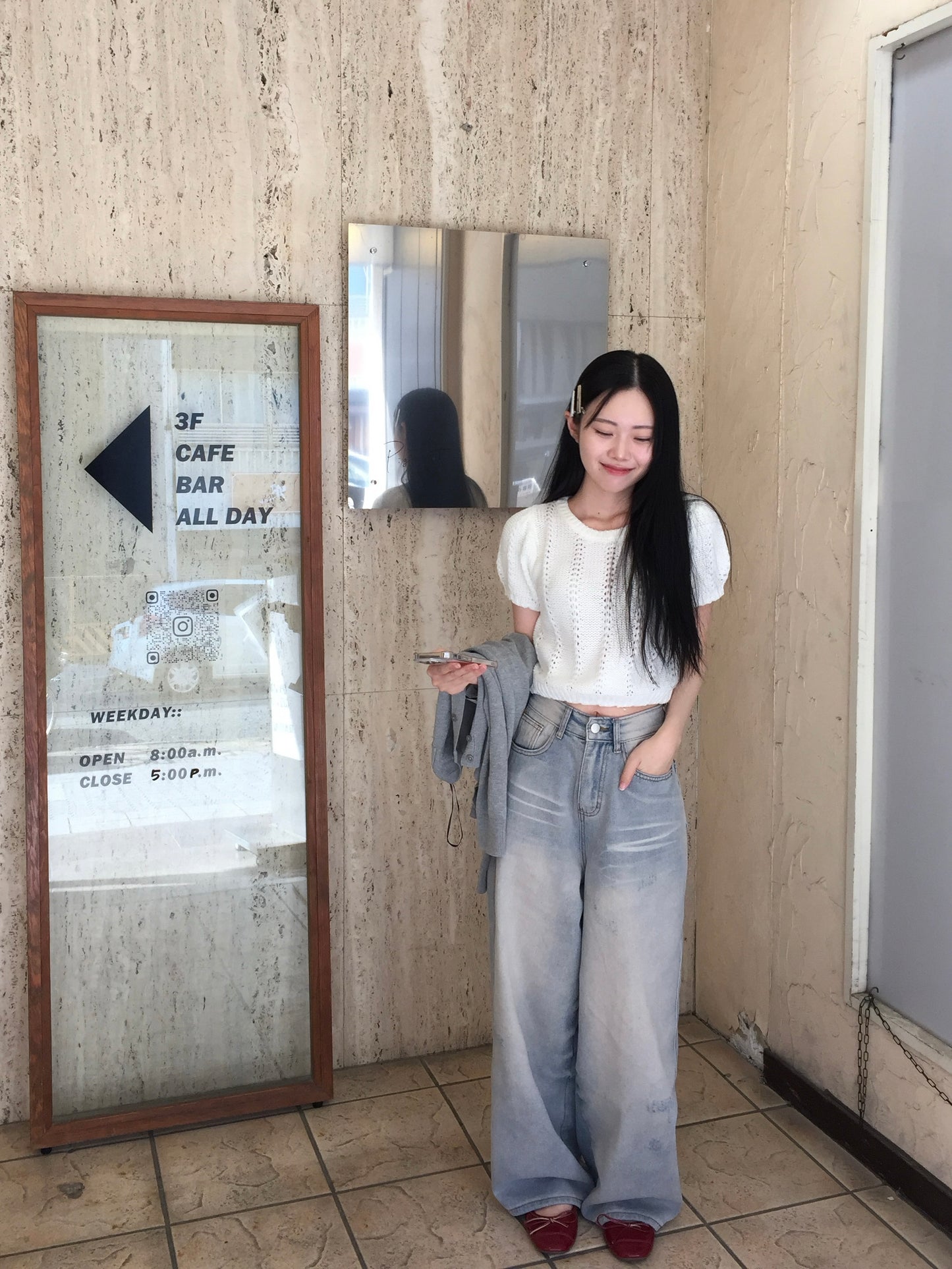 ワインレッドリボンシューズ DPB43228