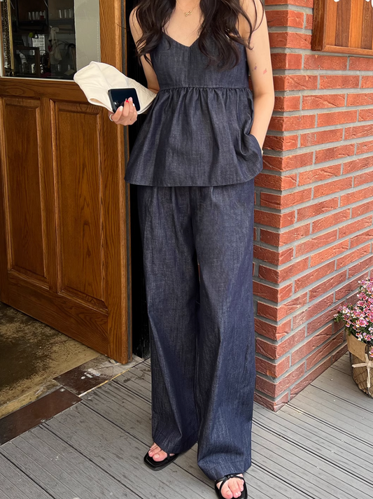 ハイウエストカジュアルデニムパンツ CPA42333