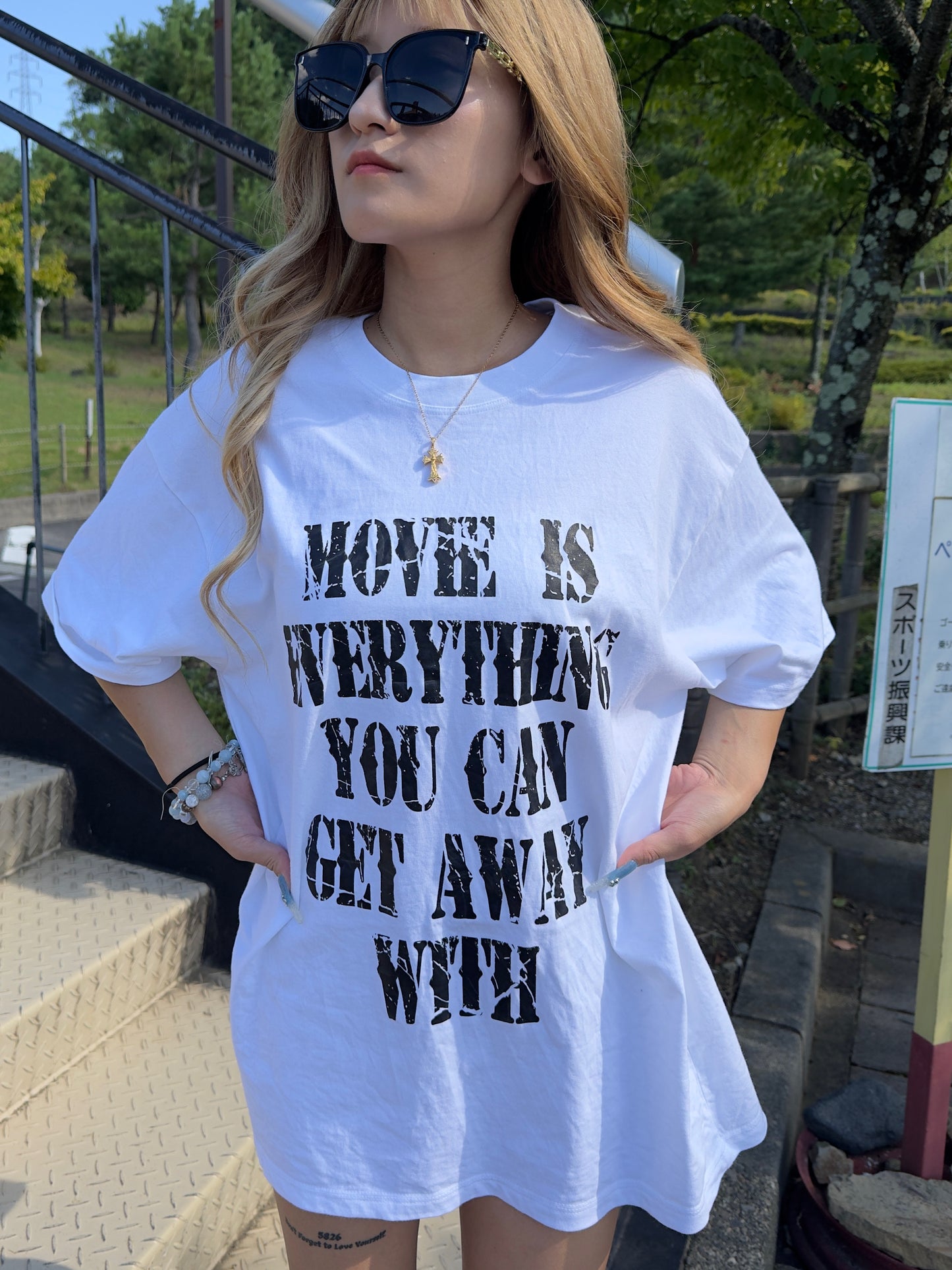 ヴィンテージライクレタリングTシャツ DPB42438