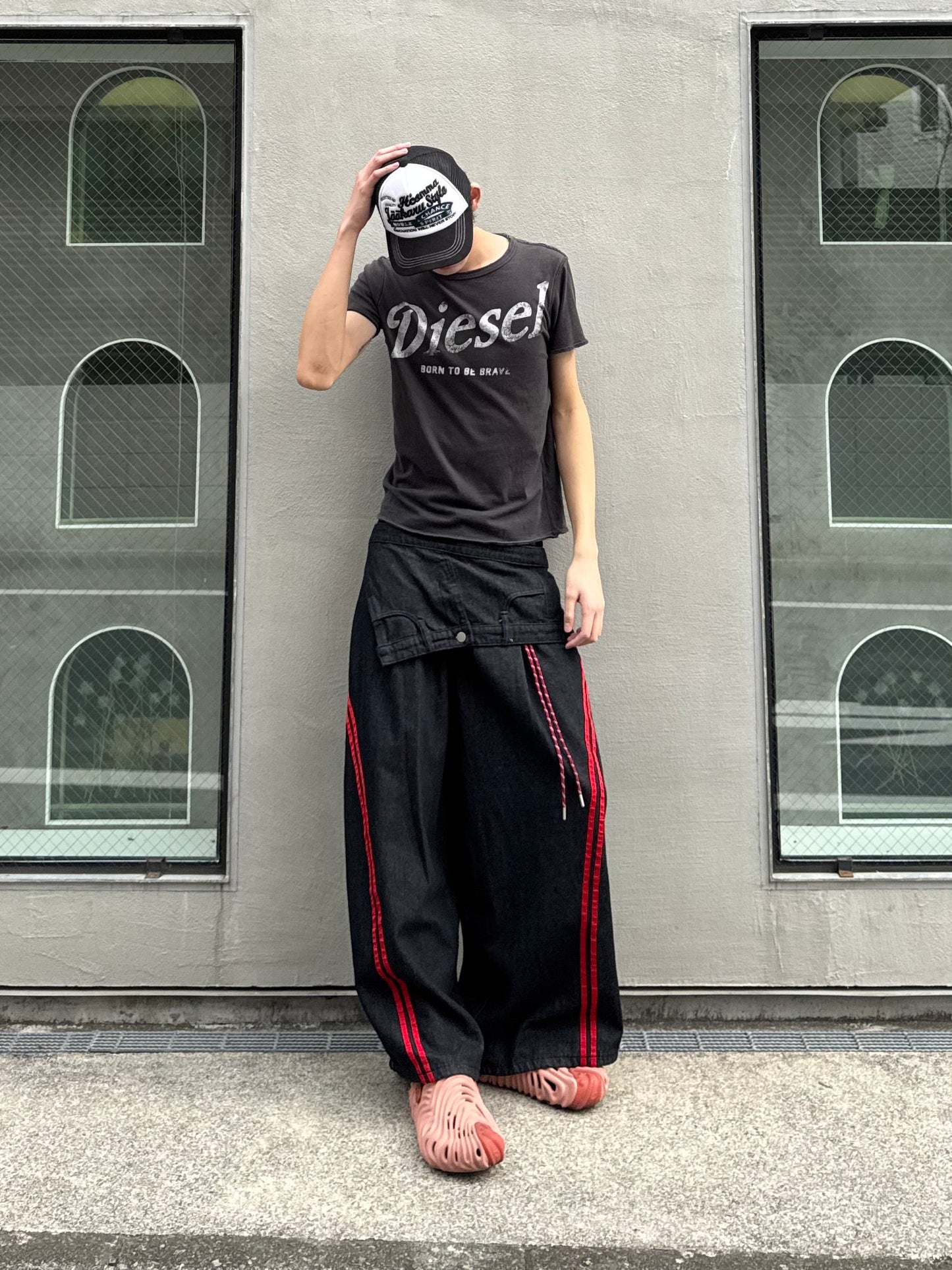 ウエストレイヤードデニムパンツ DPC05035