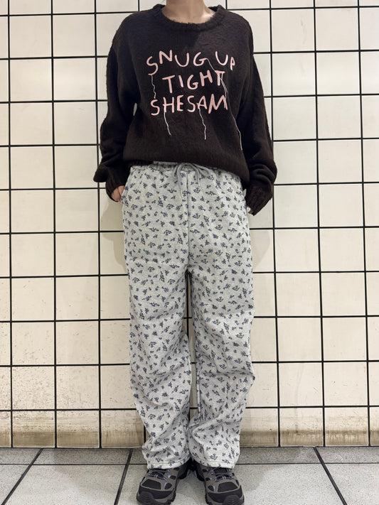フラワープリントスウェットパンツ DPB85056